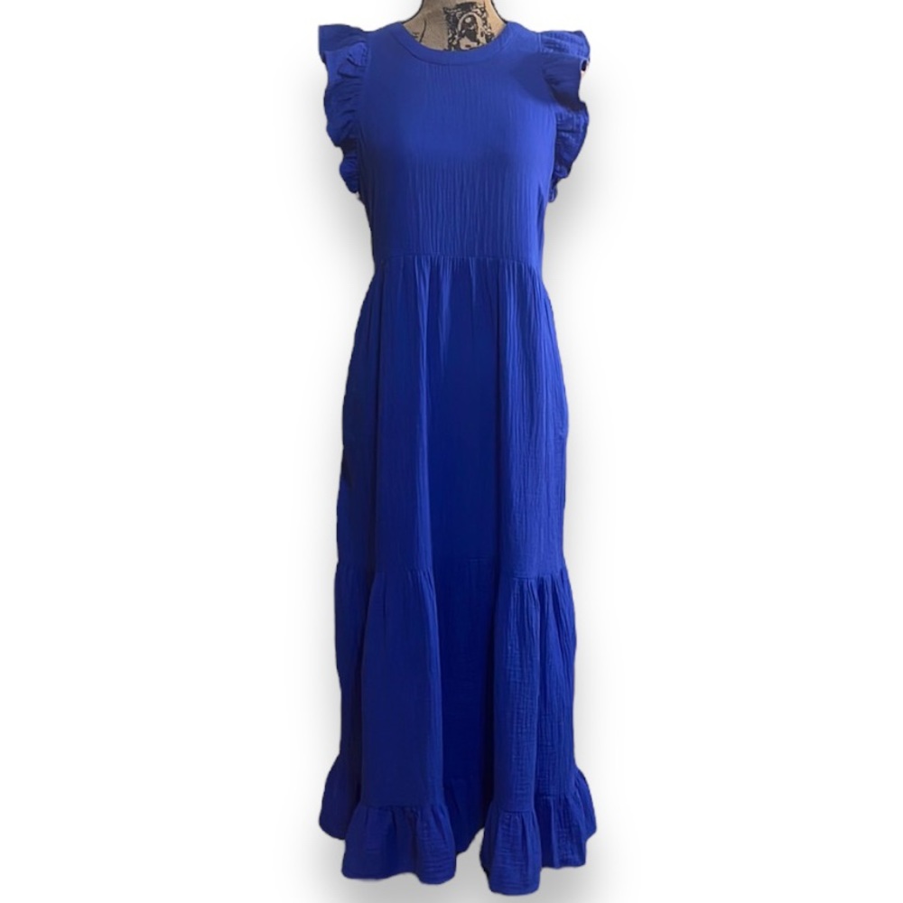 Universal Thread Lapis Blue Maxi Dress Women’s M, 100% Cotton